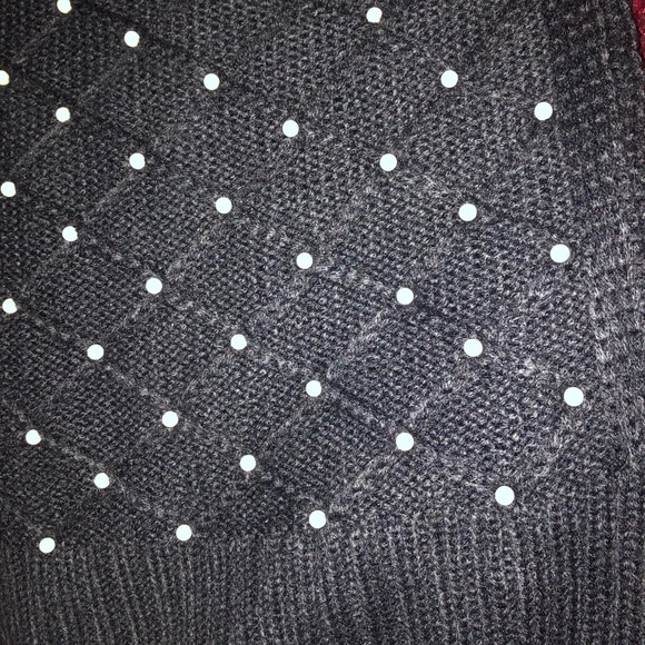 Karl Lagerfeld black knit scarf with pearls - Picture 1 of 8